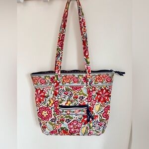 Vera Bradley Hope Garden Villager Tote Bag Breast Cancer Pattern!